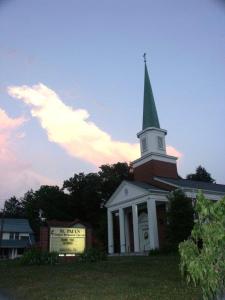 church in the sunset